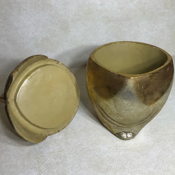 Rare BUDDAH UNIVERSAL 8" Approx GOLD FINISH PLASTER STATUARY Chest 2 PIECE - Picture 11 of 16